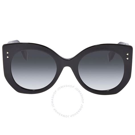 fendi dark gray gradient geometric ladies sunglasses fe-ff0265s 807 52|Fendi 'Fendigraphy 52mm Geometric Sunglasses .